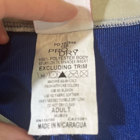 RAWLINGS Blue Warriors Football Shirt Size Medium #34 - Picture 5 of 7